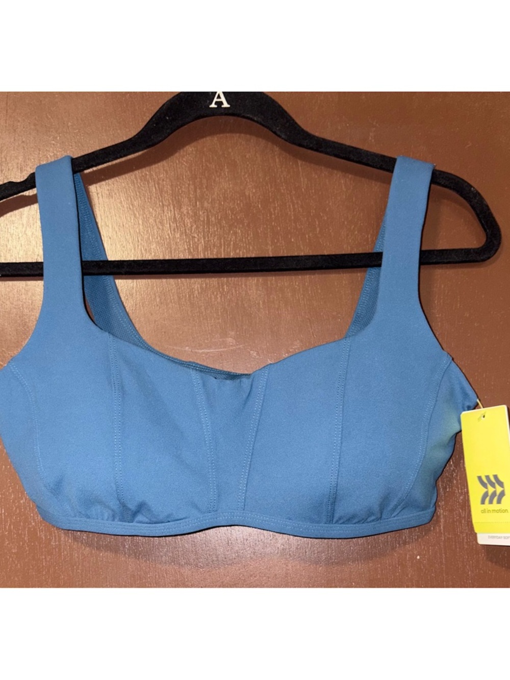 All in Motion Everyday Soft Light Support Sports Bra (Blue - Medium)
